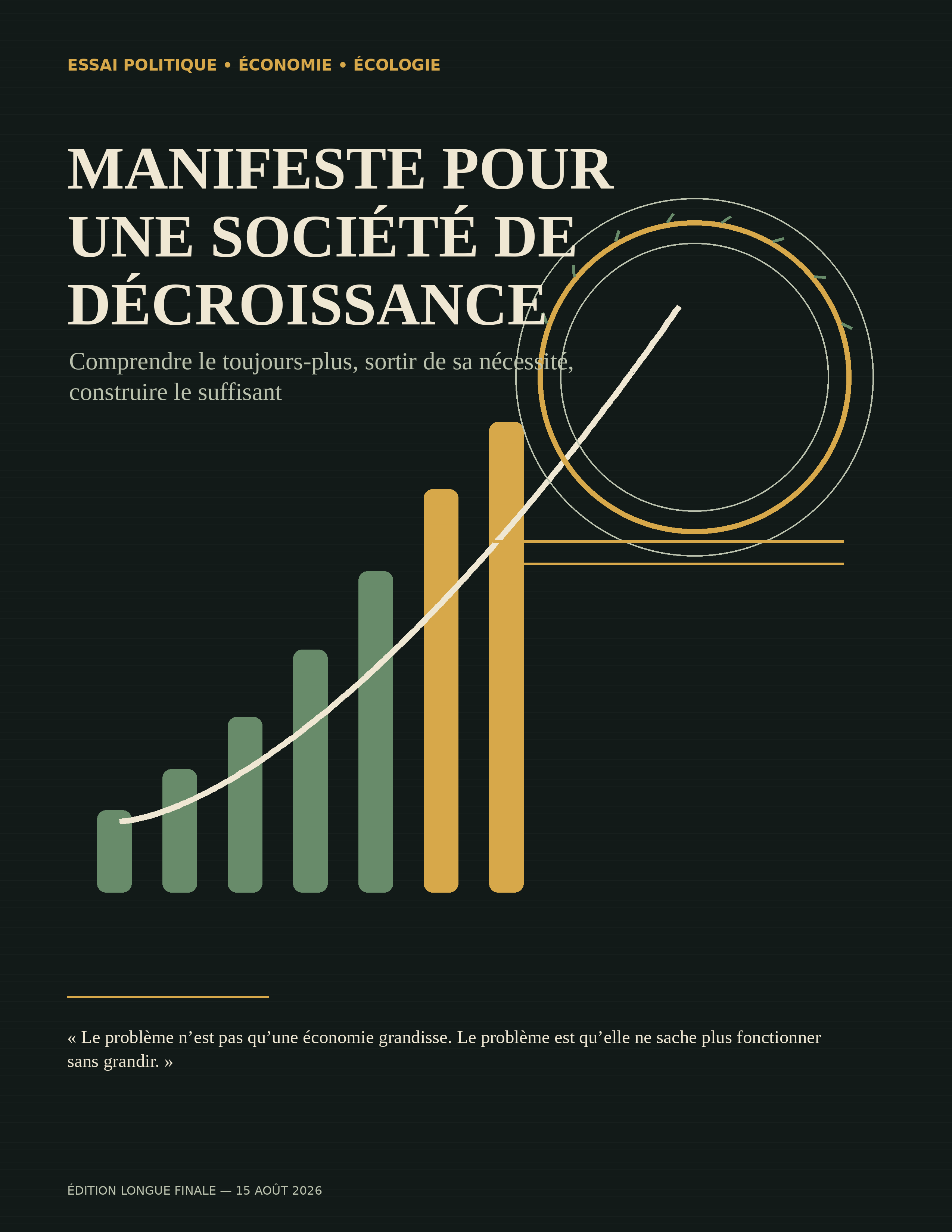 Couverture — Manifeste pour une société de décroissance